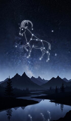 winter mountain landscape