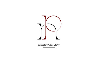 NP, PN, N, P abstract letters logo monogram