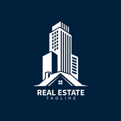 Obraz premium Luxury Real Estate Logo, Professional Home Property Logo, Elegant House Icon for Branding 