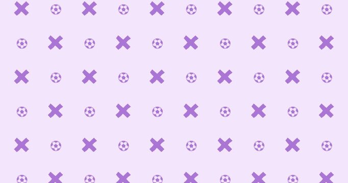 soccer ball purple pattern background