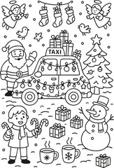Christmas Coloring Pages for Kids & Adults | Santa, Reindeer, Snowman & Holiday Fun
