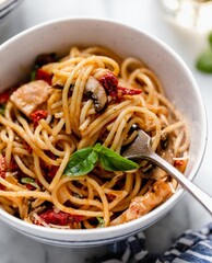 Delicious Chicken and Sun-Dried Tomato Pasta