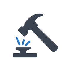 Hammer and Anvil Icon