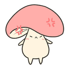 怒ってるきのこ