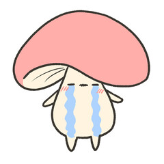 泣いてるきのこ