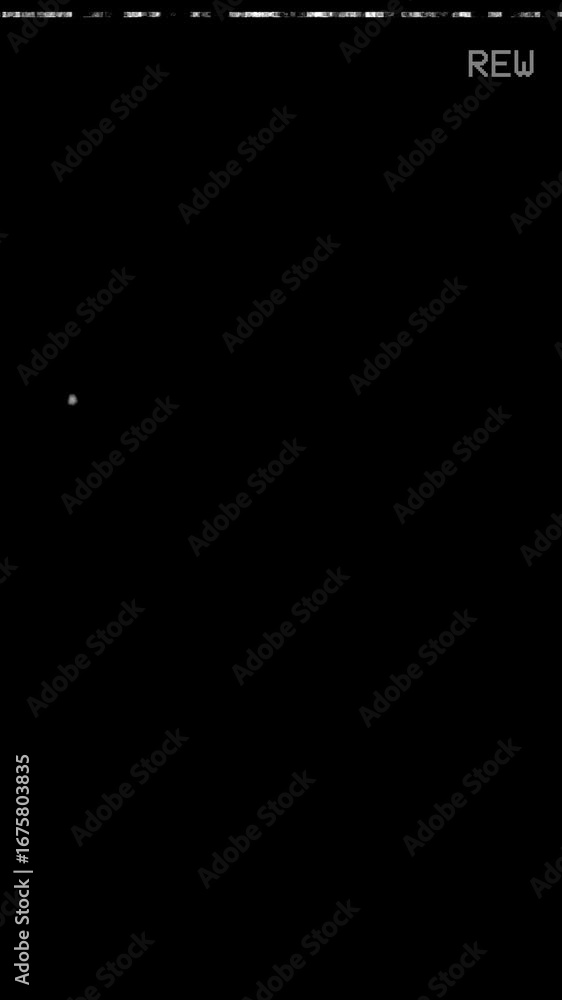 Poster analog vhs retro rewind static seamless 4k video background overlay loop. grungy vhs static and glit