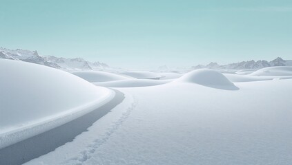Winter landscape snow landscape snow mountains nature landscape scene