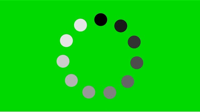 loading motion green background