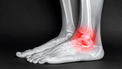 X-ray of a painful ankle