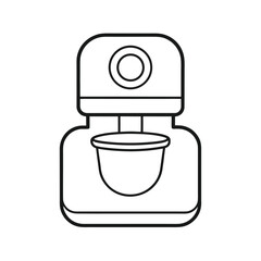 Clean outline icon of a toilet seat cover dispenser for public restrooms