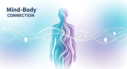 Mind Body Connection Illustration.
