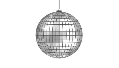Fototapeta premium Silver disco ball hanging