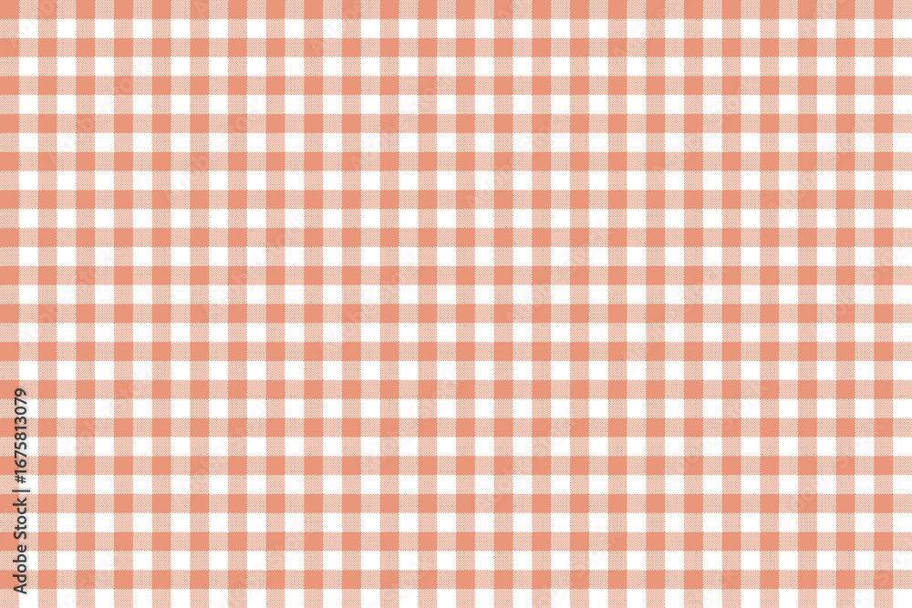 Poster darksalmon and white color plaid pattern background. plaid pattern background. seamless pattern.