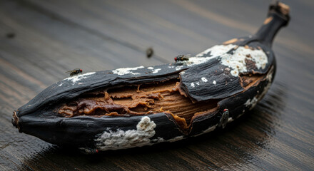 Rotten Banana, Spoiled Overripe Fruit