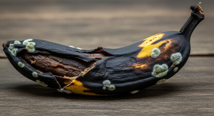 Rotten Banana, Spoiled Overripe Fruit