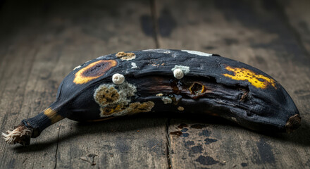 Rotten Banana, Spoiled Overripe Fruit