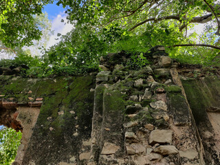 Ruins of 1589 Royal Marketplace Wall in Sar Jalal Sohawa Pakistan Built in Gakhar Era During Reign of Mughal Emperor Akbar