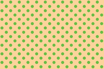 texturised Green colour polka dots pattern over crimson Burlywood colour useful as a background.