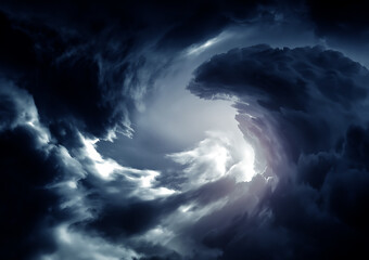 Blurred Swirl in the Clouds