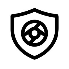 Shield Circle Knot Icon Set | Protective Symbol Geometric Interlaced Loop Design Collection