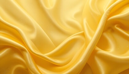 Obraz premium lighty yellow abstract background. Silk satin velvet fabric. Elegant luxury rich