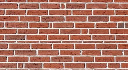 Detailed Brick Wall Texture Timeless Architecture with Warm Red Tones and Clean White Mortar