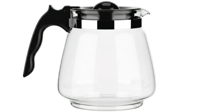 Glass Coffee Carafe Server Black Handle Kitchenware