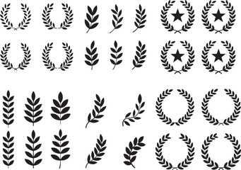 Obraz premium Floral wreaths and dividers 