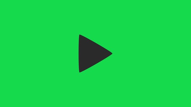 Play-pause button animation on transparent background. animated play and stop buttons, media control icon concept. Video audio player pause break key
