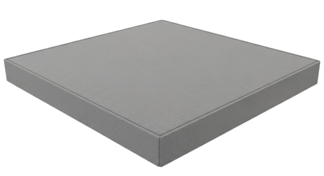 Square Grey Cushion Top Down View