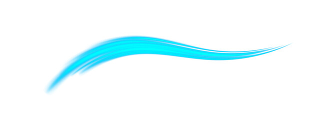 Fresh Wind Swirl with Circular Motion, Blue Vapor Trail, and Clean Transparent Background for Nature or Purification Concepts.