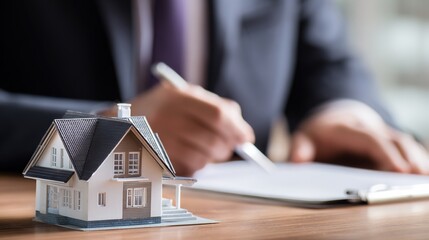 Mortgage Calculation in Real Estate Transactions: Unveiling Loan Figures in Home Buying with Coin Stacks Symbolizing Financing, Linked to Investment, Market Trends, and Financial Growth