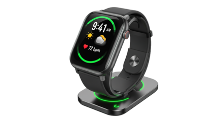 Smartwatch Charging Modern Technology Wireless Device