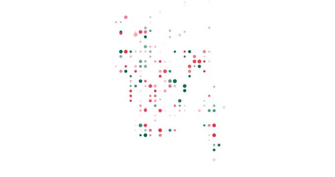 Creative animated Bangladesh outline with circle particles