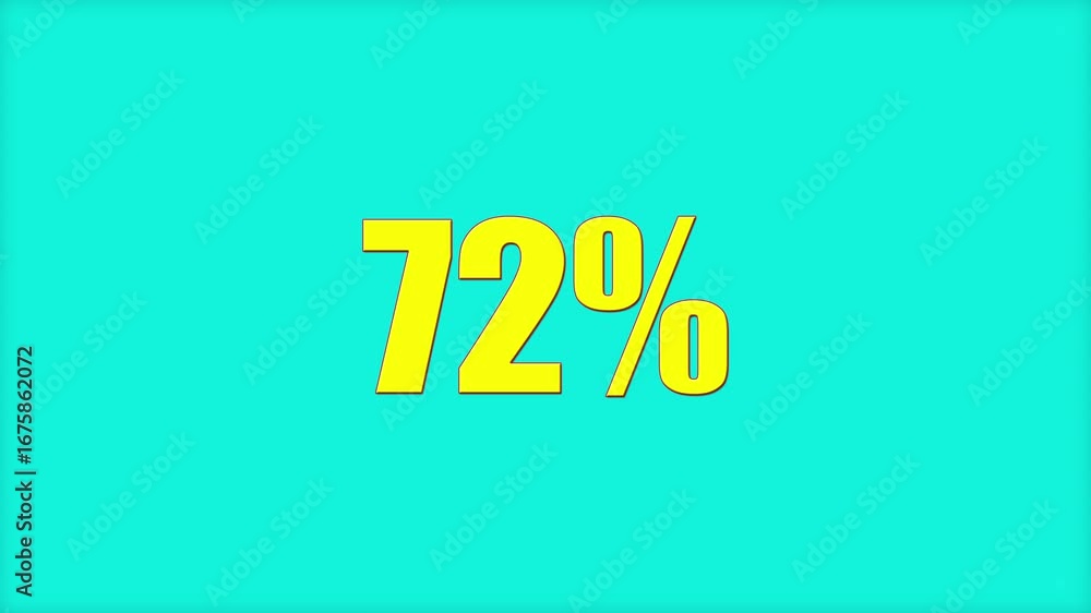 Poster 0% to counting 100% loading number.
