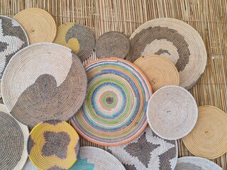 Handmade Wall Basket, Elegant Wicker Baskets. Traditional designs of Home Made Baskets for decoration
Handmade Baskets Crafted Design look