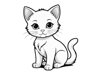 Obraz premium vector illustration of a cat