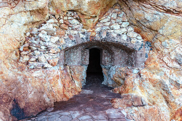 Historic Stone Structure on the Coast of Elba Island (Biodola beach)