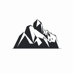 Striking mountain peaks with distinct jagged edges creates a captivating silhouette