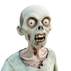 Zombie undead horror scary decayed pale tattered teeth