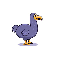 Dodo bird, extinct animal of Mauritius, vector illustration on white © nexusby
