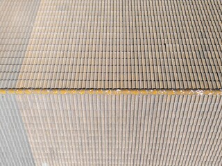 Aerial view of tiled roof