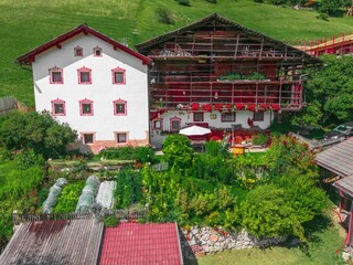 "Maso Ulëta" (traditional farm) along the trail of traditional farms in Santa Cristina Valgardena. South Tyrol, Italy