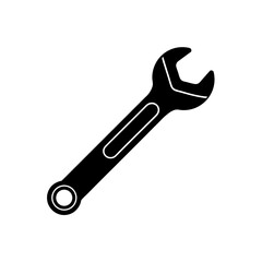 socket wrench tool simple vector icon isolated