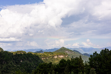 Fototapeta premium clouds over the mountains