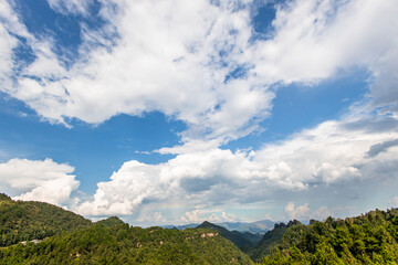 Fototapeta premium clouds over the mountains