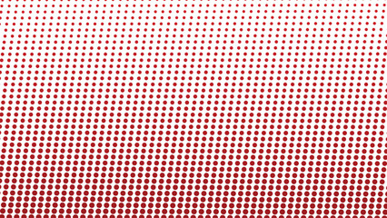 Red halftone abstract background with modern dots pattern for graphic design and digital wallpaper