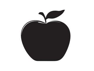 Modern apple silhouette vector design symbol for healthy lifestyle concept