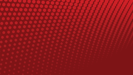 Red halftone abstract background with modern dots pattern for graphic design and digital wallpaper