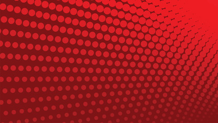 Red halftone abstract background with modern dots pattern for graphic design and digital wallpaper